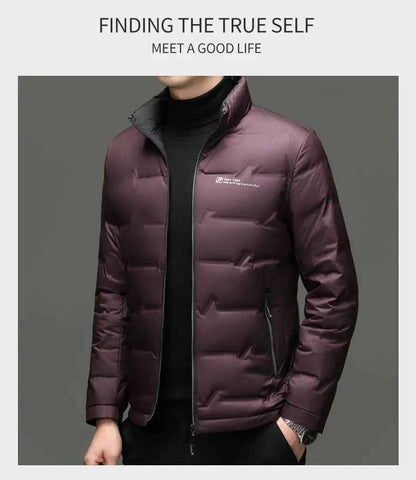 Winter Down Jacket 2026 Light Luxury Brand Men's Coat 90% White Duck Down Lining Outdoor Leisure Sports Men's Jacket
