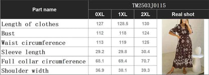 Plus Size Womens Summer Loose Boho Flowy Wrap V Neck 3/4 Sleeve Floral Print Slit Beach Wedding Guest Long Maxi Dresses Vistidos