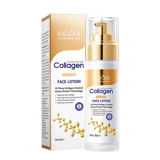 SADOER Collagen Facial Serum Face Lotion Moisturizing Face Emulsion Oil Control Water Replenishment Refreshing Facial Essence - AMULET RING STORE