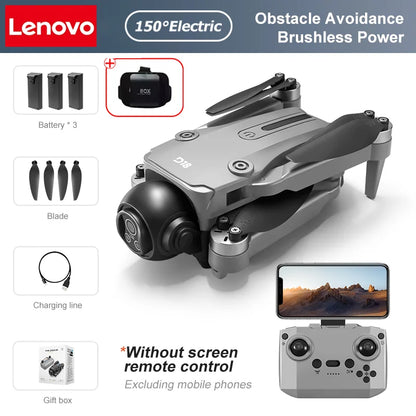 Lenovo D18 Drone 8K Aerial HD Dual Camera Photography Intelligent Obstacle Avoidance Brushless Motor 5G WIFI GPS Return VR Drone