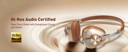 OneOdio F4 Wireless Headphones dual-device connection Vintage Headphones 50H Playtime