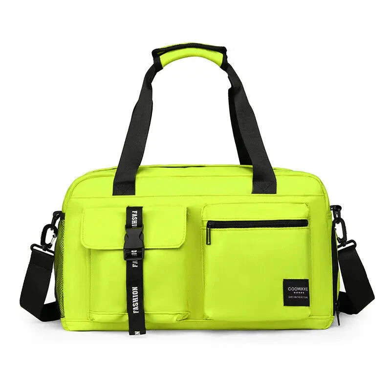 Large Fitness Bag Sports Handbag Women Dry Wet Shoes Pocket Single Shoulder Crossbody Swimming Yoga Gym Travel Backpack Duffel