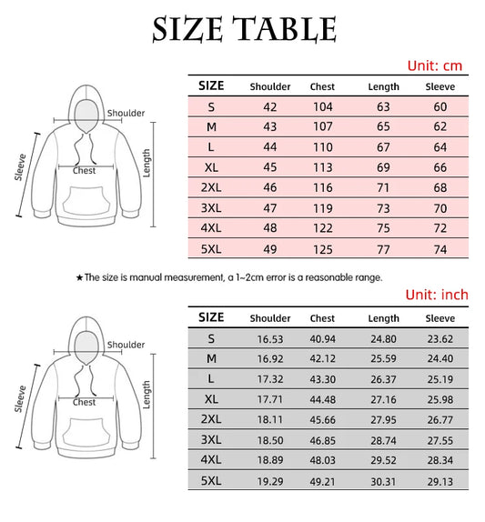Vintage Men's Sweatshirt 3D Skull Graphic Printed Casual Hoodie