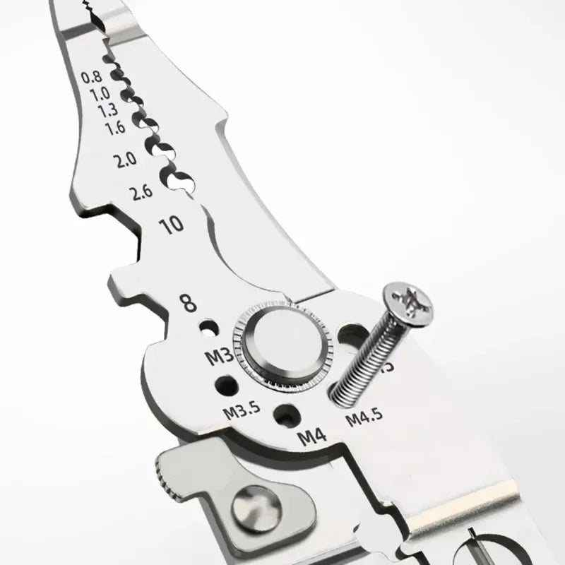Multifunctional Electrician Pliers, 6-in-1 Wire Stripper Separator, Cutting and Crimping Tool for Cable Repair and Installation - AMULET RING STORE