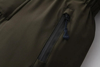 -30 Winter Baby Clothes Thicken Warm Jumpsuits Snowsuits Girl Boy Hooded Jacket Waterproof Rompers Ski Suits Kids Coat Outerwear - AMULET RING STORE