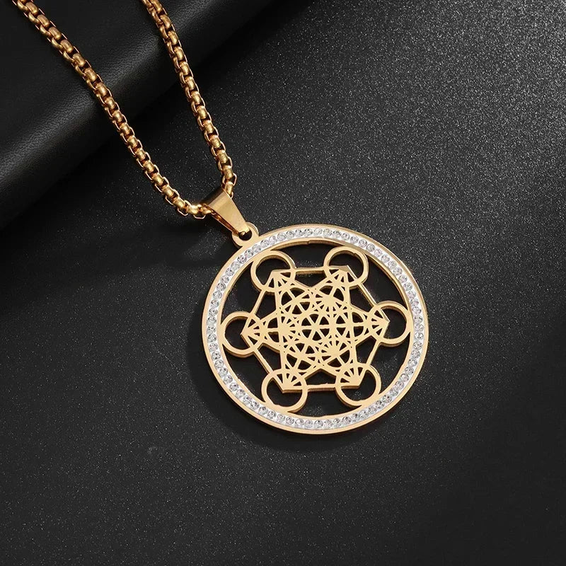 Exquisite Stainless Steel 7 Archangel Seal Necklace