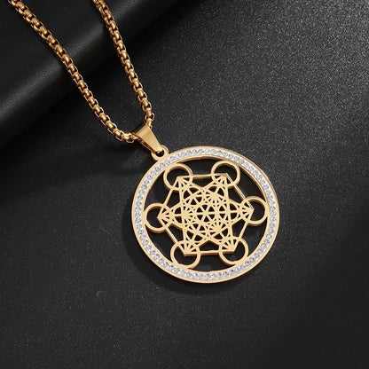 Exquisite Stainless Steel 7 Archangel Seal Necklace