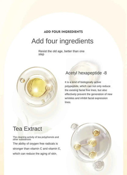 Hyaluronic Acid Peptide Whitening Serum Remove Dark Spots Melanin Brighten Shrink Pores  Moisturizing Fade Fine Lines