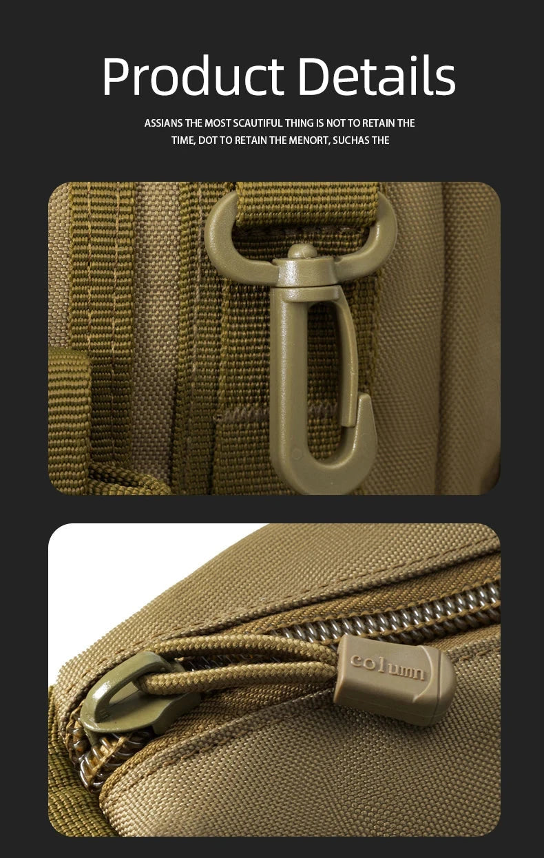 Men Camouflage Shoulder Bag Tactical Fishing Camping Tote Trekking Climbing Bags Large Multi-Pocket Travel Laptop Messenger Pack