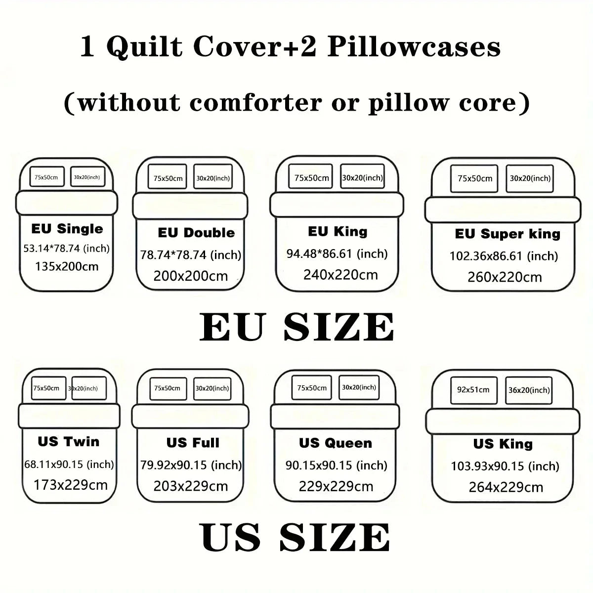 3pcs Heart pattern printed bedding set,1 quilt cover+2 pillowcase, suitable for couples and adults bedroom, home decoration - AMULET RING STORE
