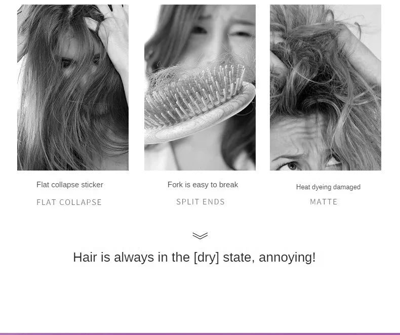 Hair Styling Serum for Frizzy & Dry Hair Rose Essence Oil Capsules Leave-in Anti Frizz Conditioner Repairs Dry, Damaged Hair - AMULET RING STORE