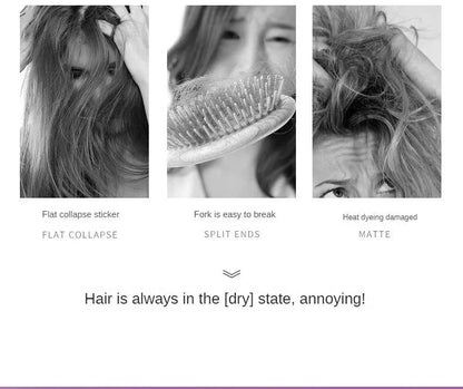 Hair Styling Serum for Frizzy & Dry Hair Rose Essence Oil Capsules Leave-in Anti Frizz Conditioner Repairs Dry, Damaged Hair - AMULET RING STORE