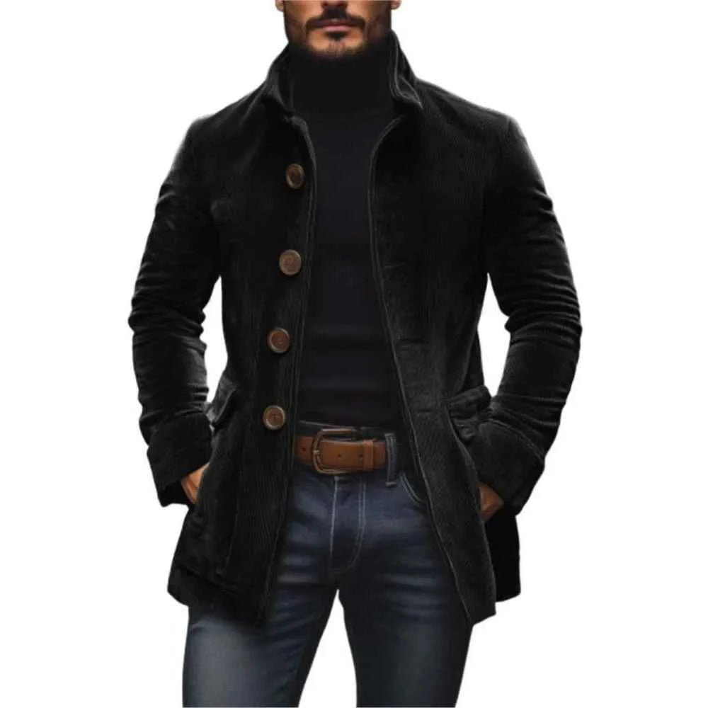 Winter Jackets For Man 2025 Autumn Fashion Long Sleeve Pockets Coats Outwears