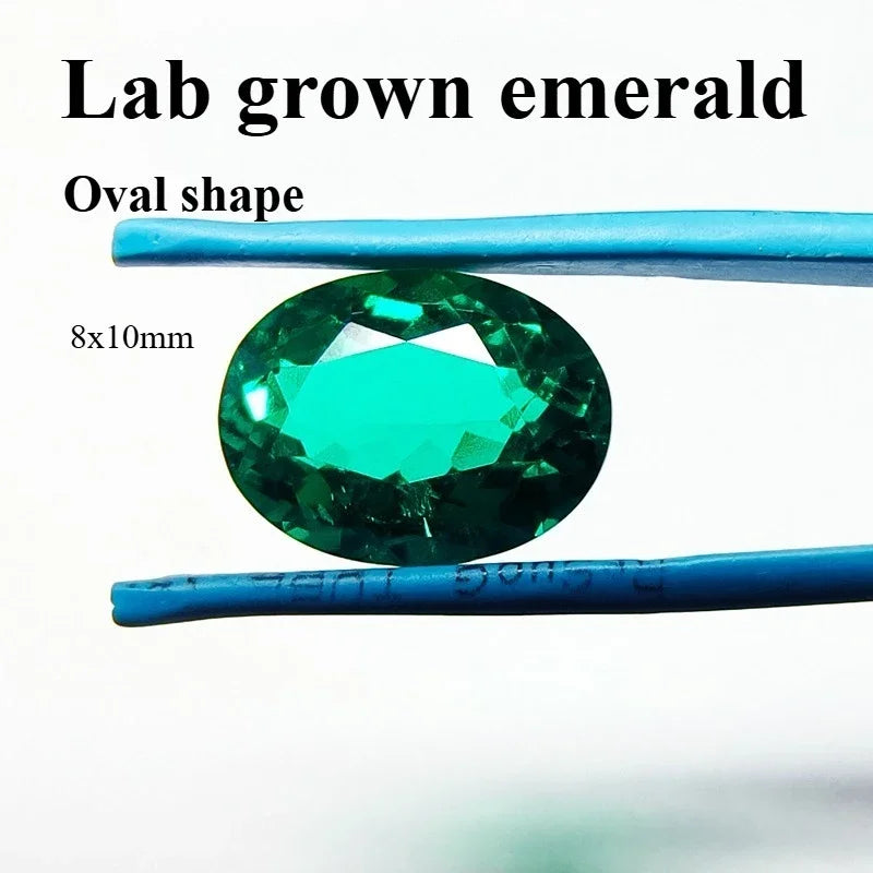 emerald Cut Lab Grown Columbia Emerald Natural color for DIY Jewelry Making Materials with Certificate Factory Wholesale price