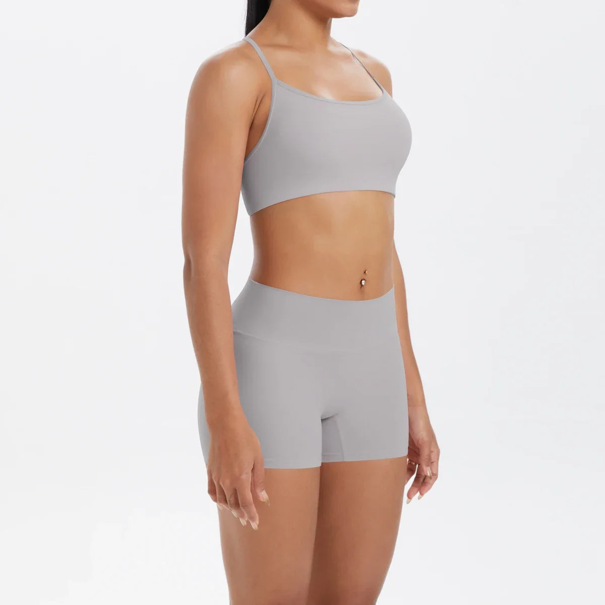 2PCS Yoga Set Nude Feeling Workout Sets Women Tracksuit Gym Push Up Fitness Running Workout Sportwear Sport Bra Leggings Suit