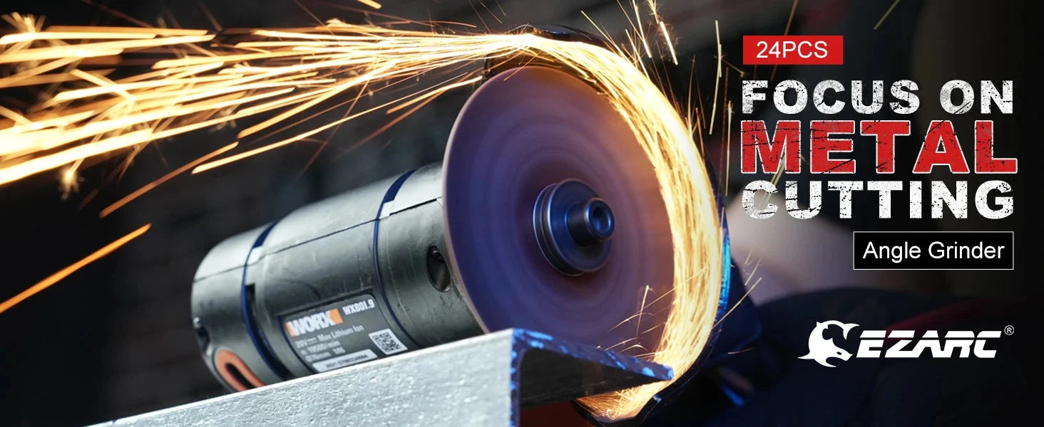 EZARC Cut Off Wheels 24Pcs, 75mm x 1.2 x 10mm Cutting Wheel, Metal & Stainless Steel Cutting Disc for Die Grinder (Thin Design) - AMULET RING STORE