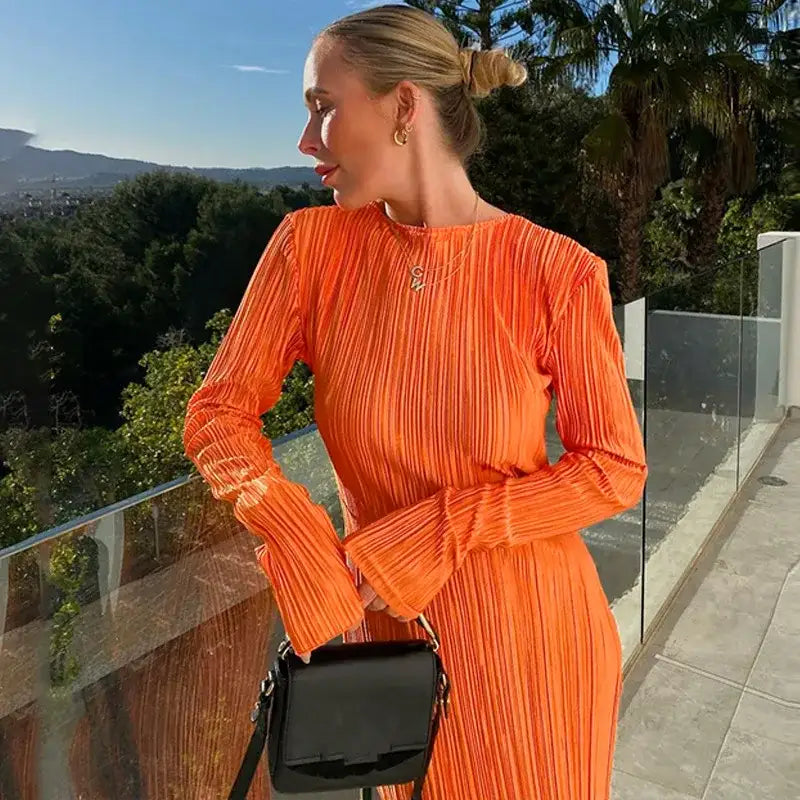 Dulzura Black Long Sleeve Dress - Winter Fashion - AMULET RING STORE