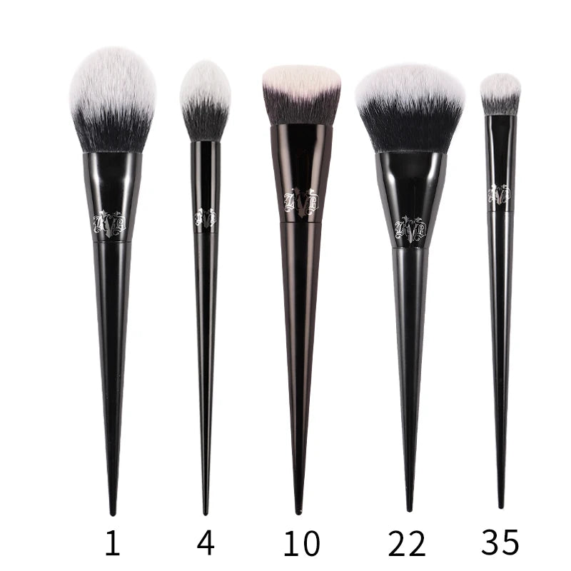 Kat Von D Makeup Brush Set & Kit Foundation Blush Highlight Concealer Powder Sculpting Eyeshadow Brush KVD Brand Makeup Brush - AMULET RING STORE