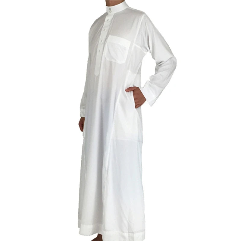 Islamic Clothing Men Length Long Sleeve Loose Muslim Men Saudi Arabia Pakistan Kurta Muslim Costumes Muslim Dress Kaftan Thobe - AMULET RING STORE