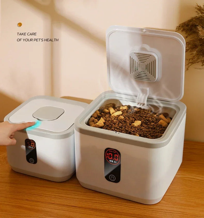 Pet Dog Food Storage Container Dry Cat Food Bucket Dog Food Box with Lid Insect Proof Moisture Proof Rice Box Grain Sealed Jar - AMULET RING STORE