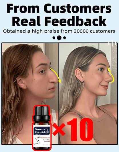 Nose Massage Essential Oil Up Heighten Rhinoplasty Firming For Moisturizing Nose Serum Reshape Natural Face Beauty Care Products - AMULET RING STORE