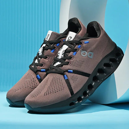 Leisure plus Size Men's Shoes39-45 Fashion Cushioned Running Shoes Sports Trend Gray Green White Black Breathable Comfortable - AMULET RING STORE