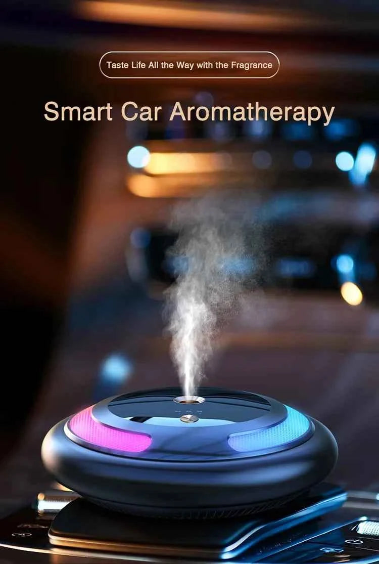 Smart Car Humidifier Essential Oil Diffuser LED Light Fragrance Aromatherapy  Air Freshener  Perfume Car Diffuser