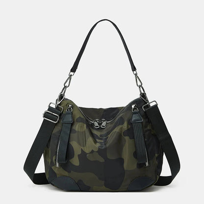 Single-Shoulder Tote Bag; Women's Daily Travel Single-Shoulder Bag; Leisure Camouflage Bag Nylon Crossbody Bag