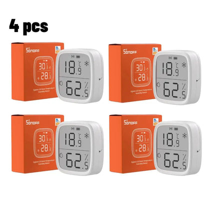 SONOFF SNZB-02D Zigbee LCD Temperature Humidity Sensor Diy Smart Home With TRVZB Works With Alexa Google Home Assistant mqtt - AMULET RING STORE