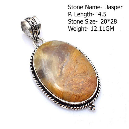 Genuine  Jasper Sodalite  Agate Turquoise   Pendant