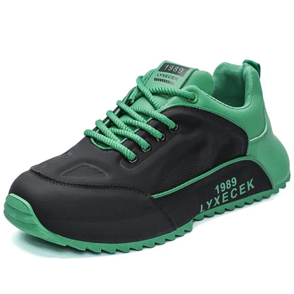 Leisure Sports Shoes Men's New Increase Thick Sole Non-slip Vulcanized Running Bag with Breathable Spring and Autumn Men's Shoes - AMULET RING STORE