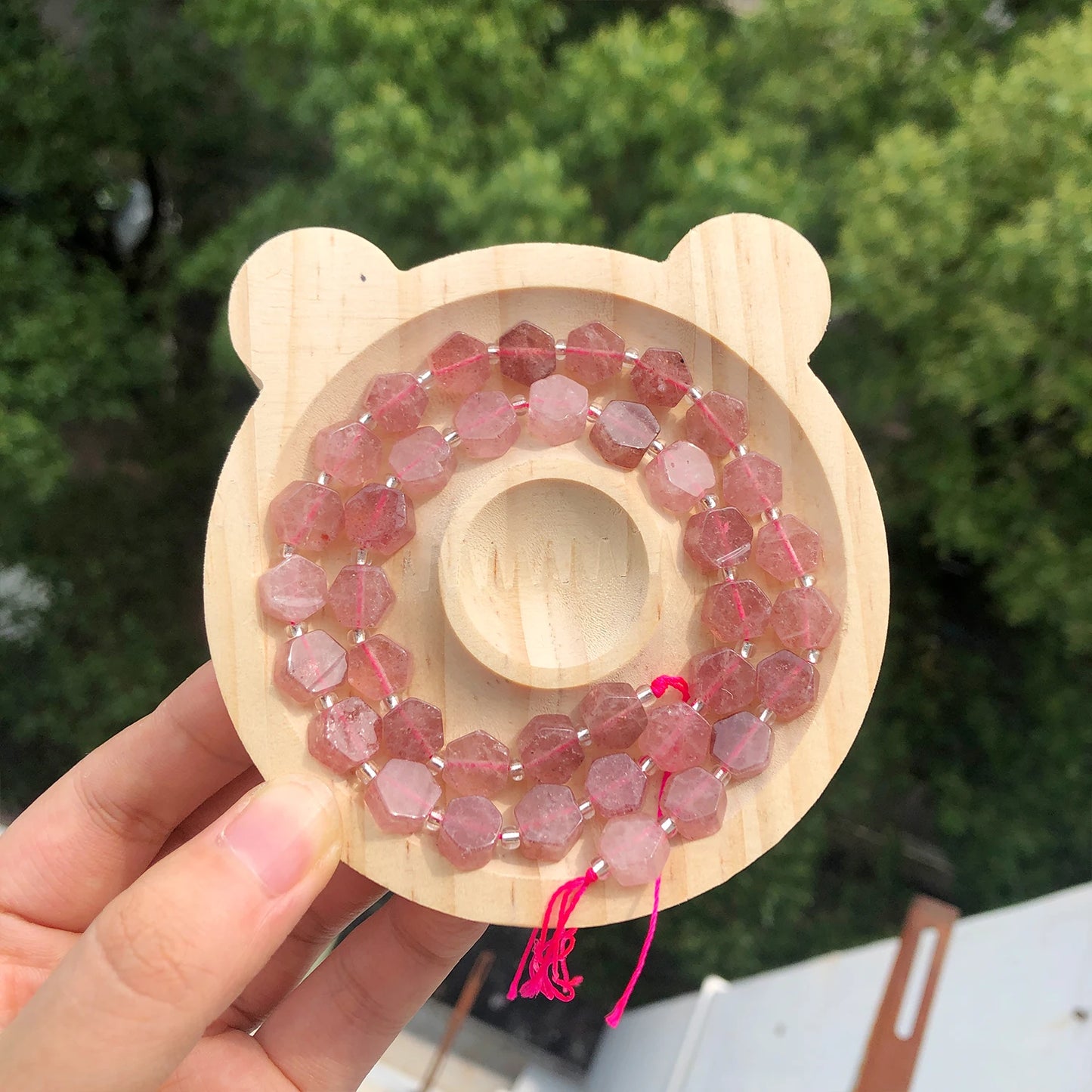 8.5x9.5mm Natural Hexagon Stone Beads Faceted Amazonite Quartz Jade Loose Spacer Beads for Jewelry Making DIY Bracelet Pendant - AMULET RING STORE