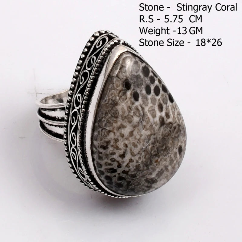 Genuine Turquoise Labradorite Moonstone Owyhee Opal Amazonite Ruby Zoisite  Ring