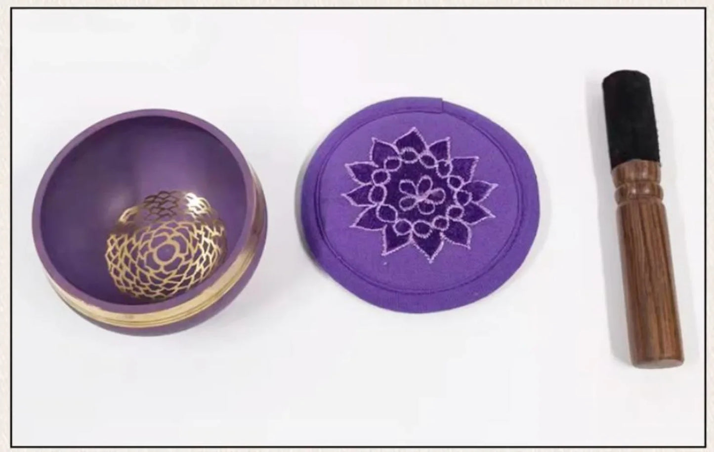 Buddhist Sound Bowls Therapy Meditation Mindfulness Yoga Ornaments Colorful Nepal Tibetan Singing Bowl Chakras Handmade Copper - AMULET RING STORE