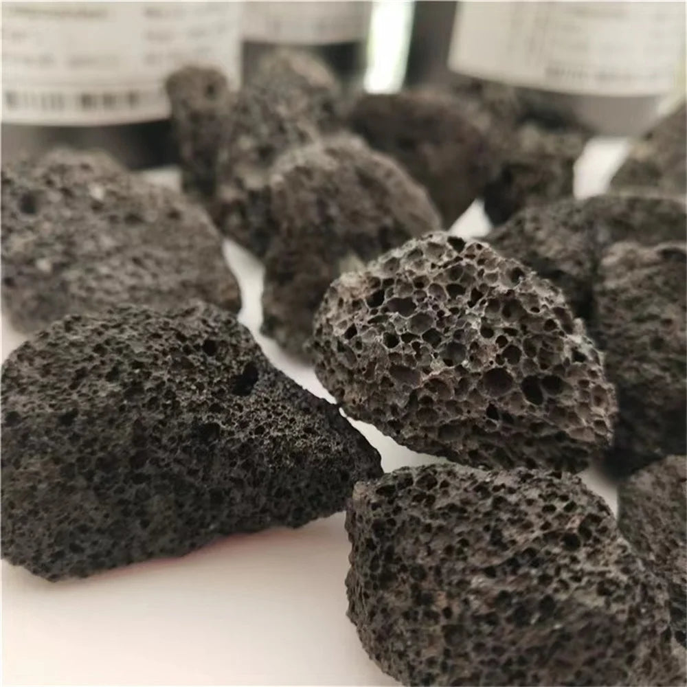 500g/pack Natural Porous Volcanic Rock Original Stone Geode Aromatherapy Essential Oil Diffuser Fish Tank Flower Pot Aquarium - AMULET RING STORE