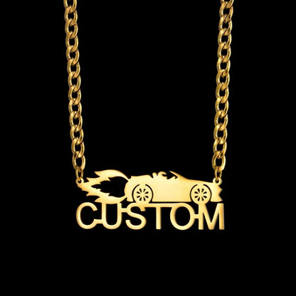 Custom Name Necklace 5mm Nk Chain Stainless Steel Jewelry For Women Personalized Chains Christmas Gift New Year Accessories