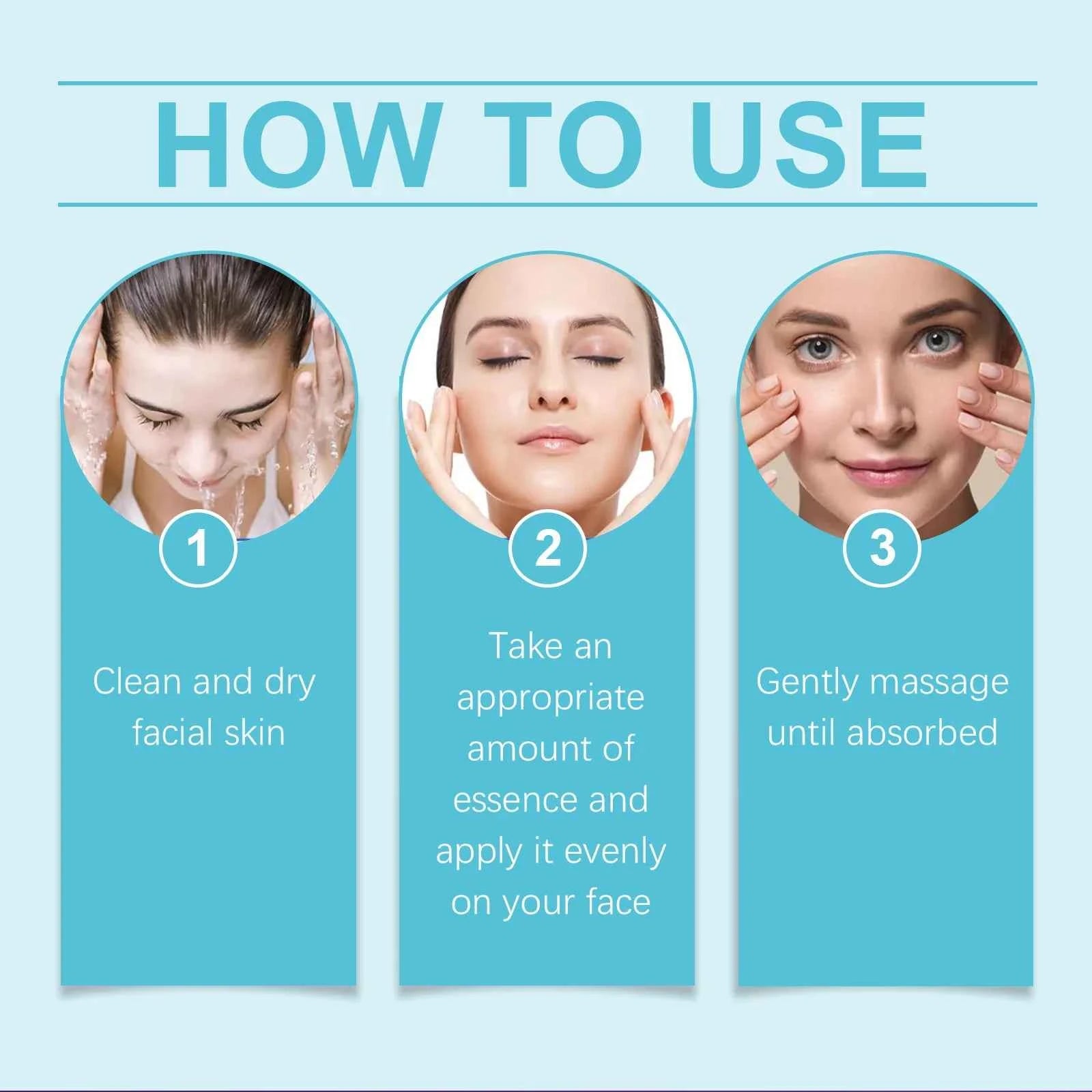 Line Reducing Firming Facial Serum Moisturizing Brightening Vitamin B5 Hyaluronic Acid Facial Serum Pore Tightening Skincare