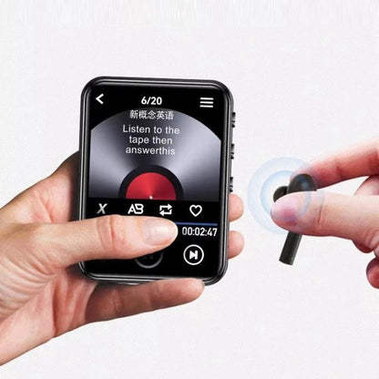 MP3 Music Player Bluetooth 5.3 Music Stereo Speaker Mini Full Touch Screen MP4 Player Walkman Support FM Radio Recording E-Book