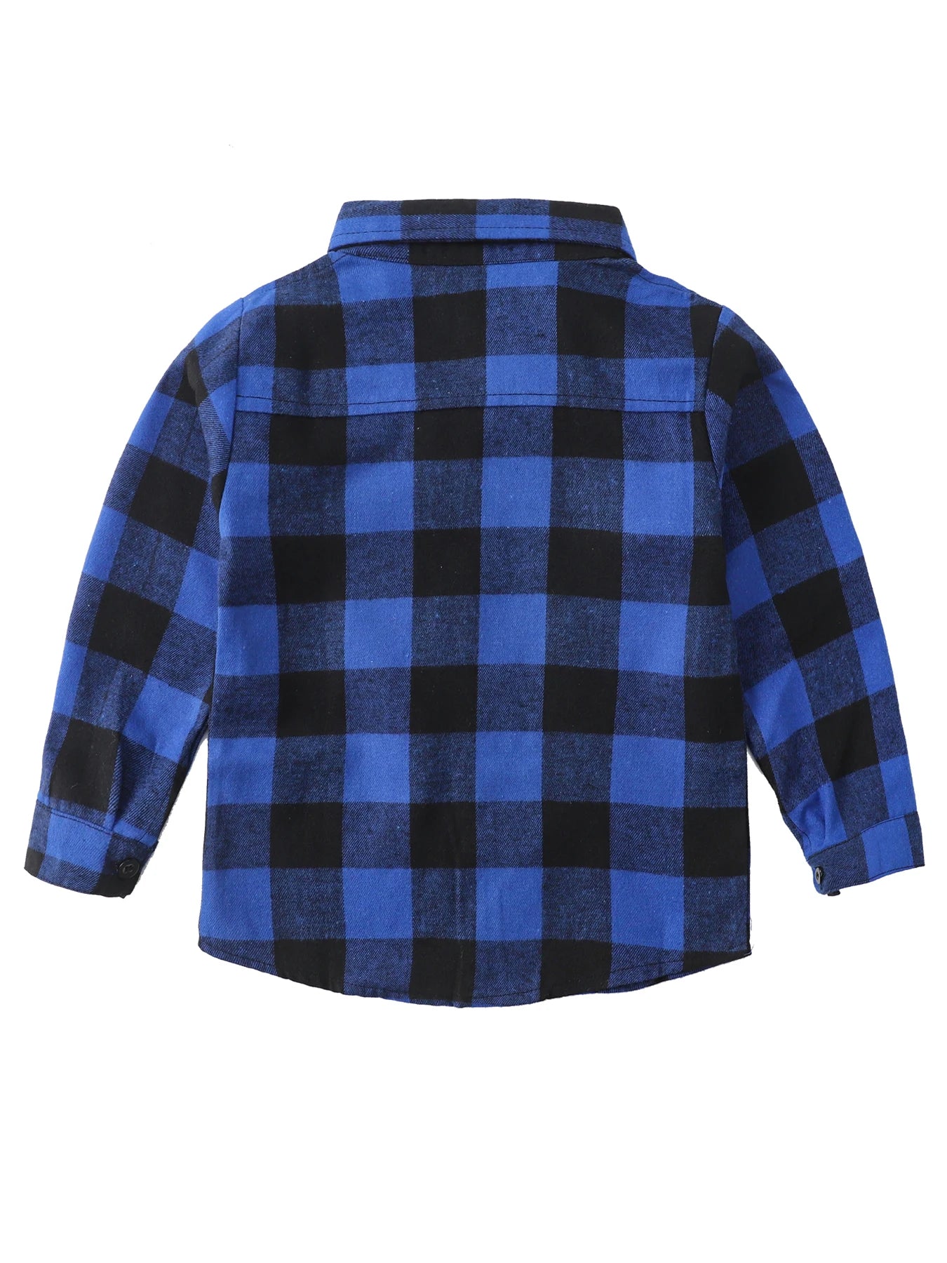 New Spring and Autumn Winter Boys and Girls 1-14 Years Old Classic Woolen Checkered Shirt Student Dress Versatile Shirt