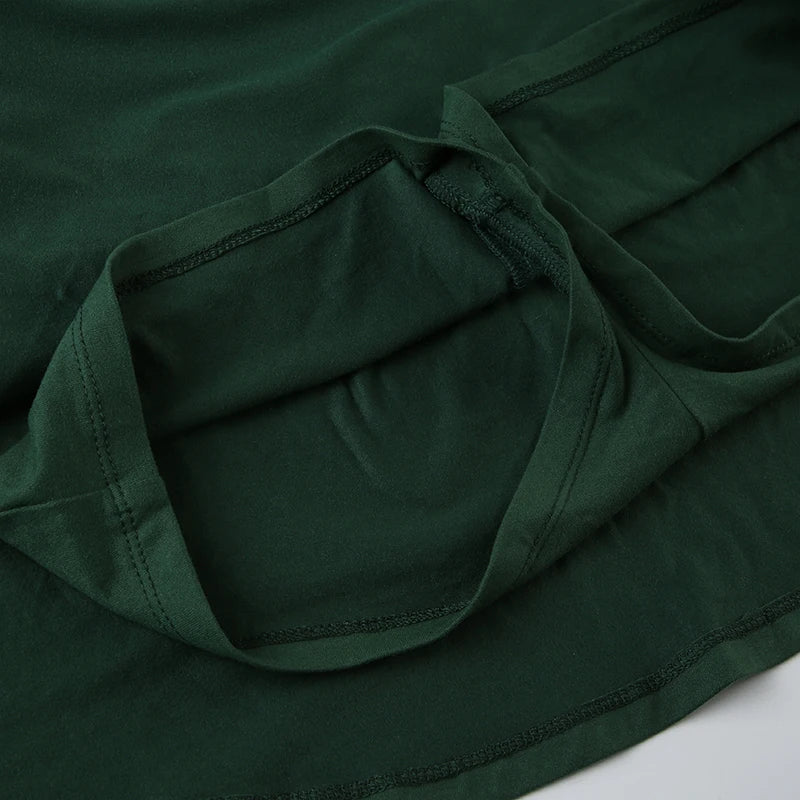 HEYounGIRL Tennis Style Spaghetti Strap Mini Dress Letter Print Contrast Color Sleeveless Women Short Dresses Summer Casual - AMULET RING STORE