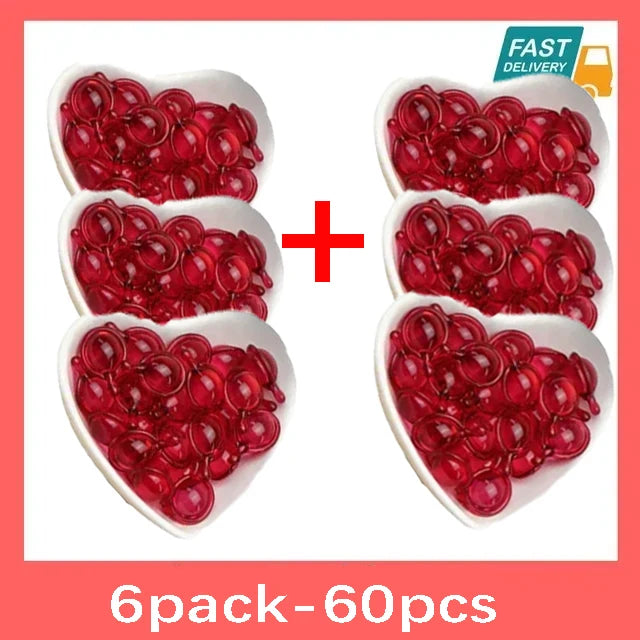 Hair Vitamin Capsule Keratin Oil Repair Frizzy Dry Hair Restore Soft Smooth Shiny Deep Moisturizing Nourishing Scalp Beauty Care - AMULET RING STORE