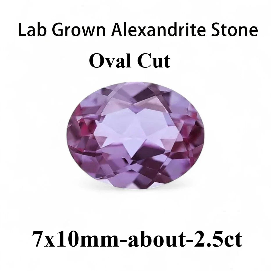 Emerald Cut Lab Grown Alexandrite AGL Certificate Loose Gemstone For Earrings Ring Jewelry Diy Making