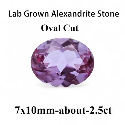 Emerald Cut Lab Grown Alexandrite AGL Certificate Loose Gemstone For Earrings Ring Jewelry Diy Making
