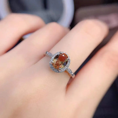 YULEM Oval 7x9mm Alexandrite Change Color Ring Real Solid 925 Sterling Silver Women Engagement Rings For Gift