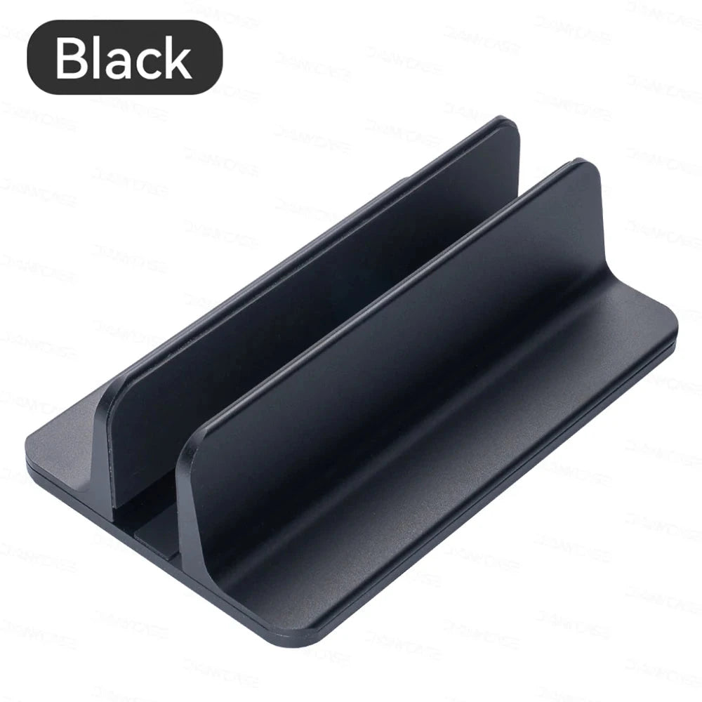 Vertical Laptop Stand Holder Foldable Aluminum Notebook Stand Laptop Tablet Stand Support For Macbook Air Pro PC 13-17 inch - AMULET RING STORE