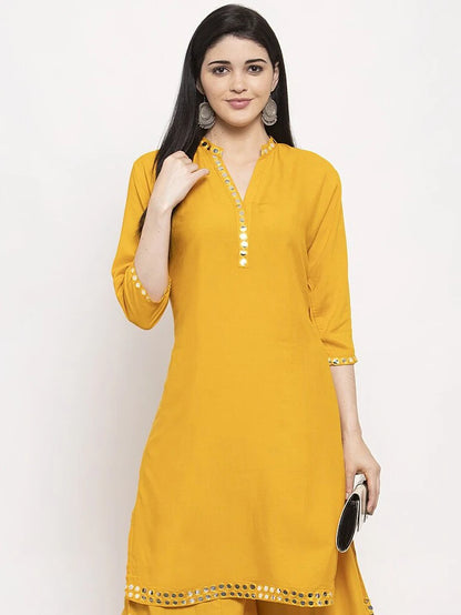 Indian Saree Long Cotton Silk Yellow Ethnic Style Thin Breathable Top Pants Scarf Indian Sari Traditional Indian Clothing Set