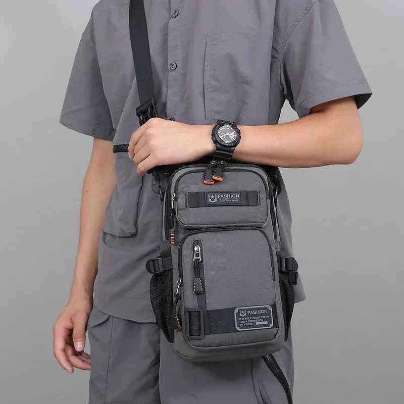 Male Multifunctional Sports Chest Bag Men's Lightweight Handbag  Multi Pockets Outdoor Hiking Climbing Cycling Crossbody Bags