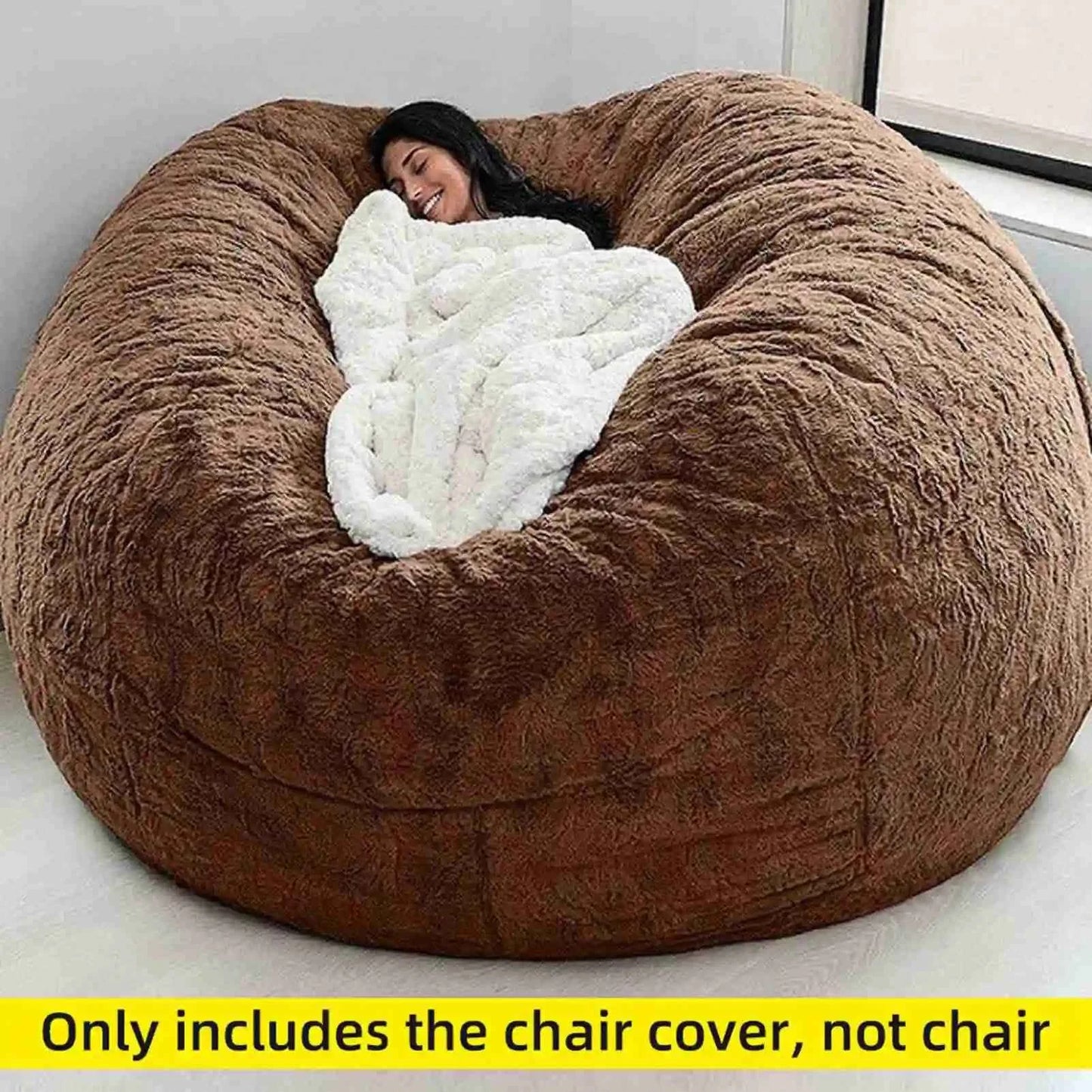 No Stuffed Gray Bean Bags Chair Giant Bean Bags Pouf Sofa Bed Puff Futon Room Seat Tatami Relax Lounge Furniture Only Bags Case