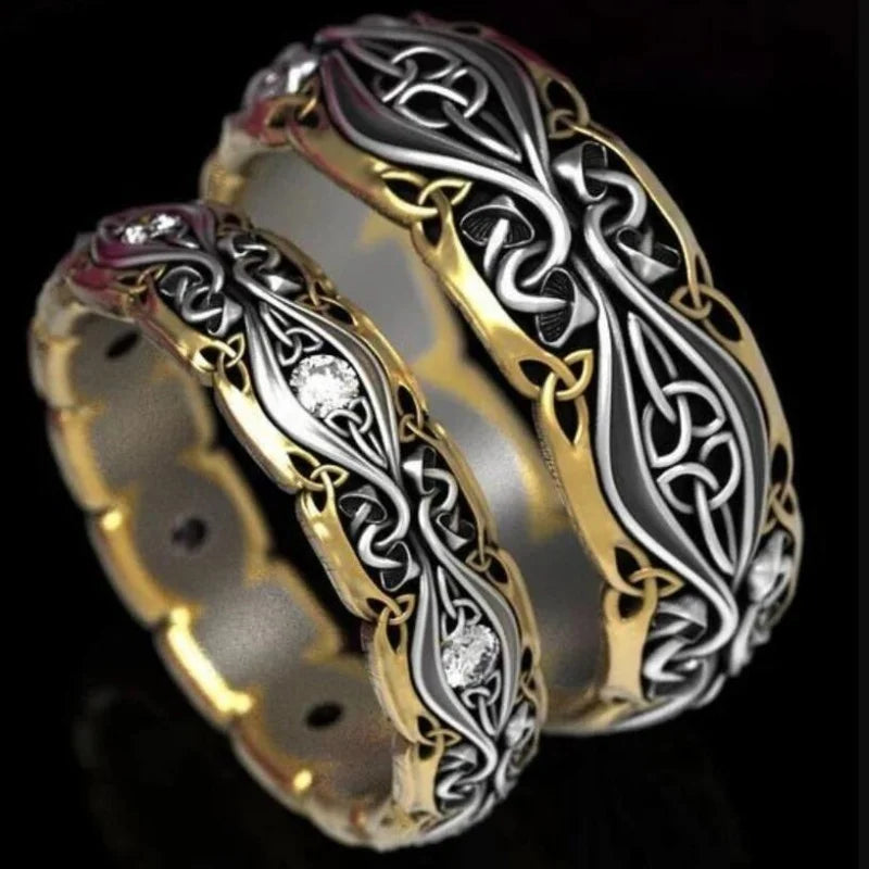 Trendy Exquisite Three Piece Set Inlay Green Color Square Shiny Zircon Engagemen Ring For Women Accessories Gifts Custom Jewelry