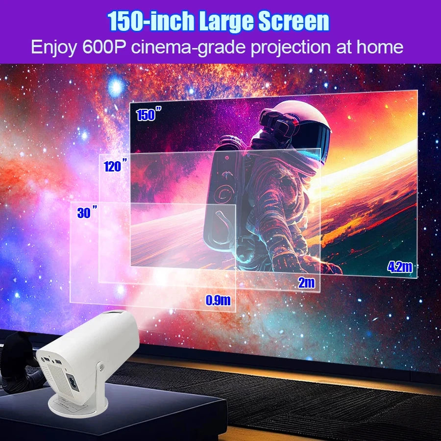 TAIDU Smart Mini LED Projector Full Hd 1280*720P Android 11 BT5.2 5G·iMAX Home Theater Halloween Gift Support 1080P 4K Projector